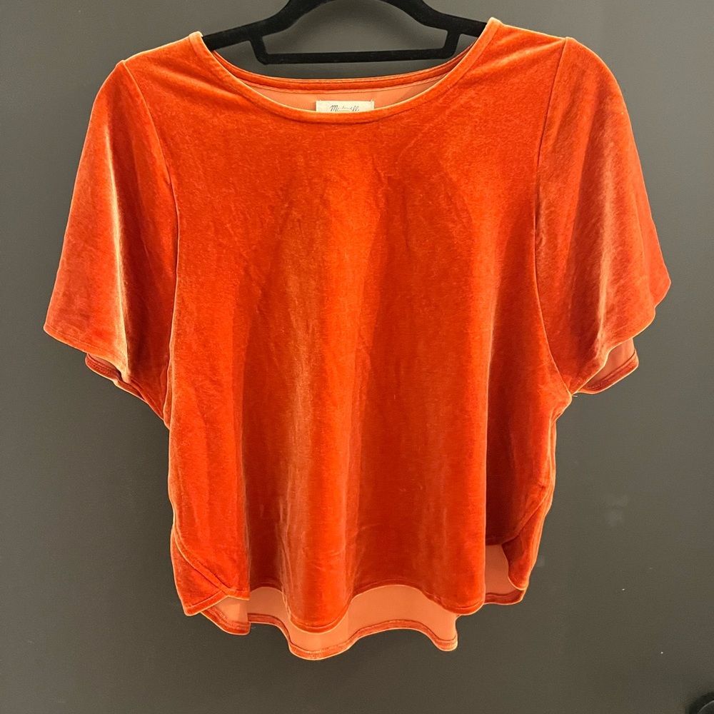 Madewell Velvet Top